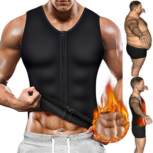 Gynecomastia Compress Zipper Vest